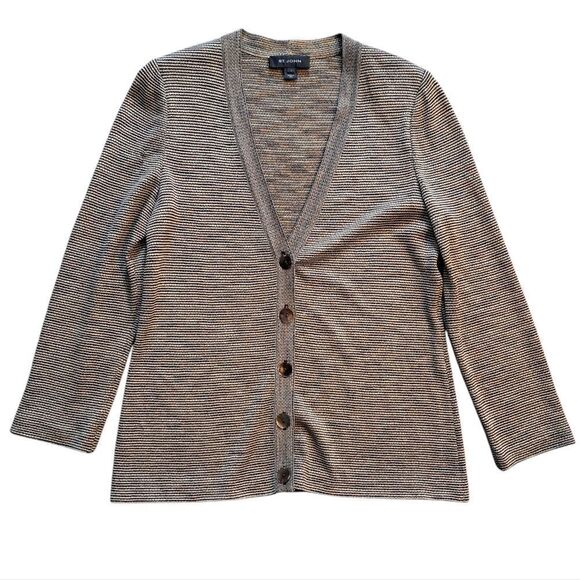 Vintage St. John Button-Up Santana Knit Cardigan Y2K Large Multi- Color - Picture 1 of 17